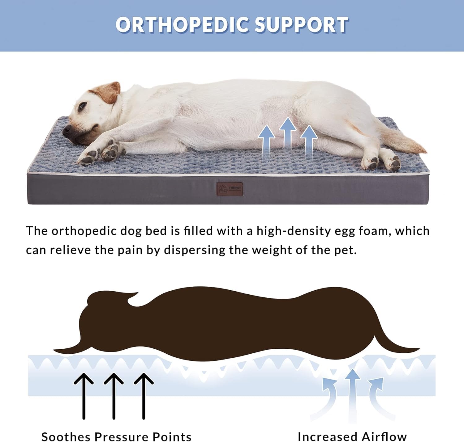 WESTERN HOME WH XL dog bed waterproof lining protects core materials during use
