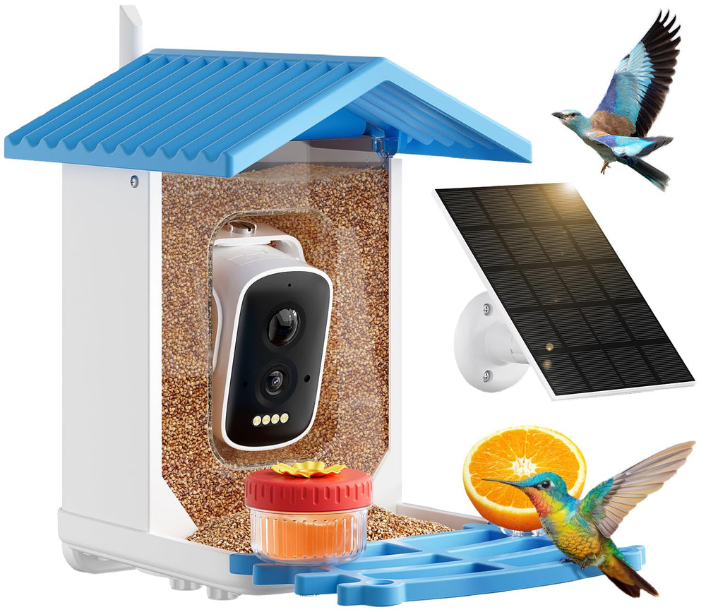 WESTHEY Bird Feeder Camera front view for real-time bird watching