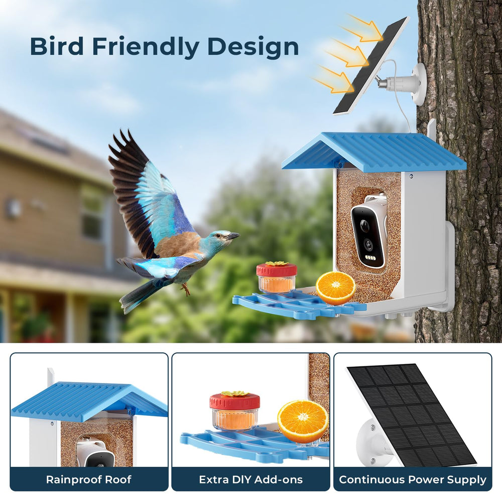 WESTHEY Bird Feeder blue gift-ready design for nature lovers