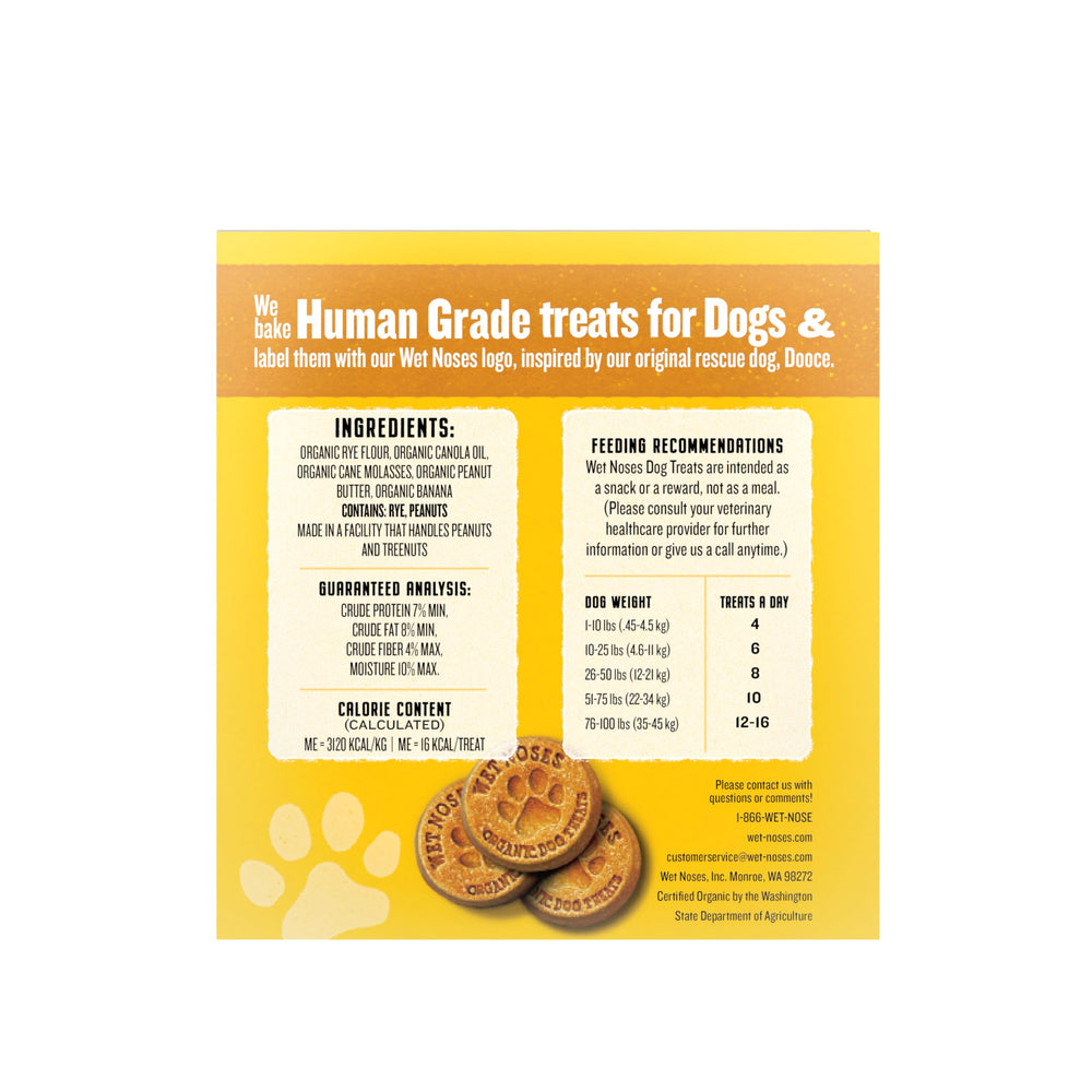 Wet Noses Organic Crunchy Dog Treats pumpkin-quinoa grain-free nutrition for healthy snacking