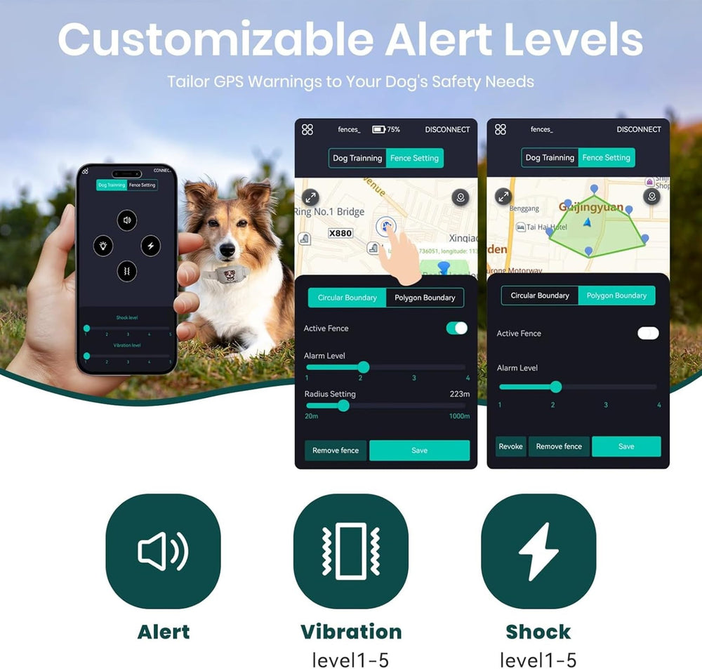 WEUYUY subscription-free system eliminates monthly fees while keeping your dog safe.