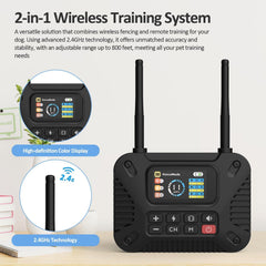 WEUYUY wireless fence collar ready for multi-dog training sessions.