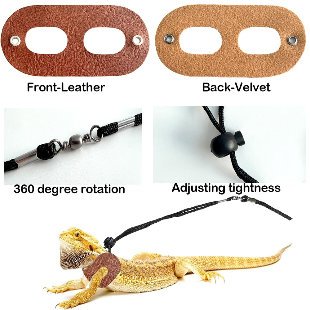 WEVONIGU bearded dragon backpack front view shows clear visibility and calm travel.