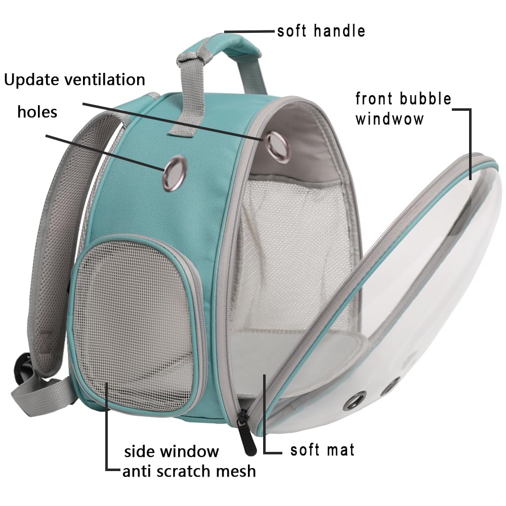 WEVONIGU Bearded Dragon Backpack Carrier five-vent design for airflow