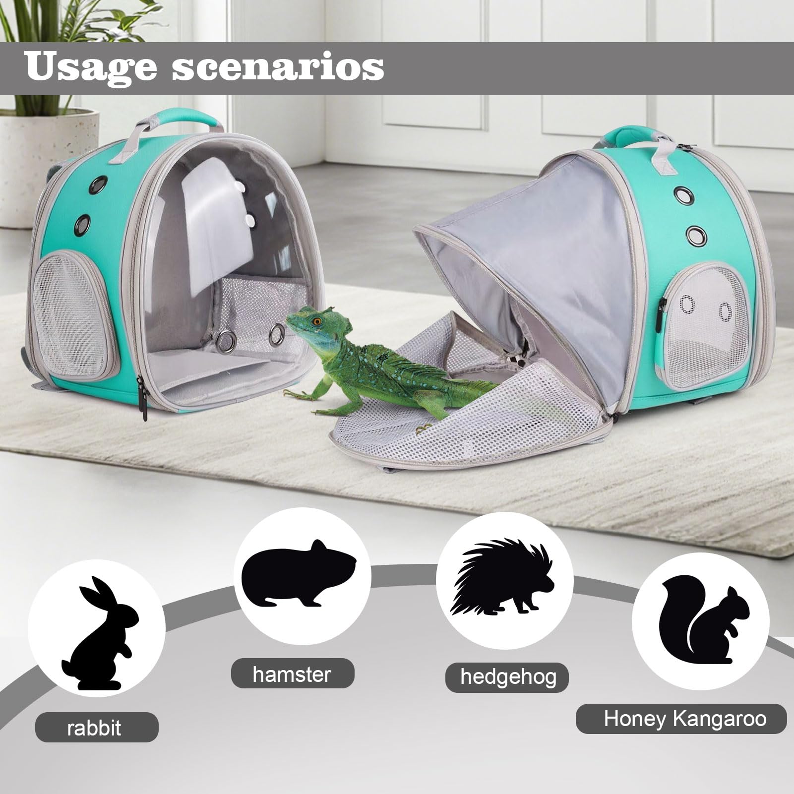 WEVONIGU expandable bunny backpack adjustable shoulder strap enables hands-free travel