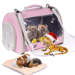 WEVONIGU lizard travel carrier bubble window front view for outdoor exploration