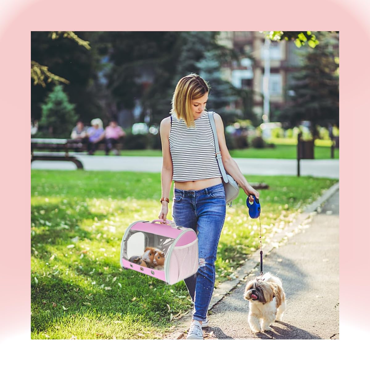WEVONIGU carrier includes removable mat and padding for pet comfort
