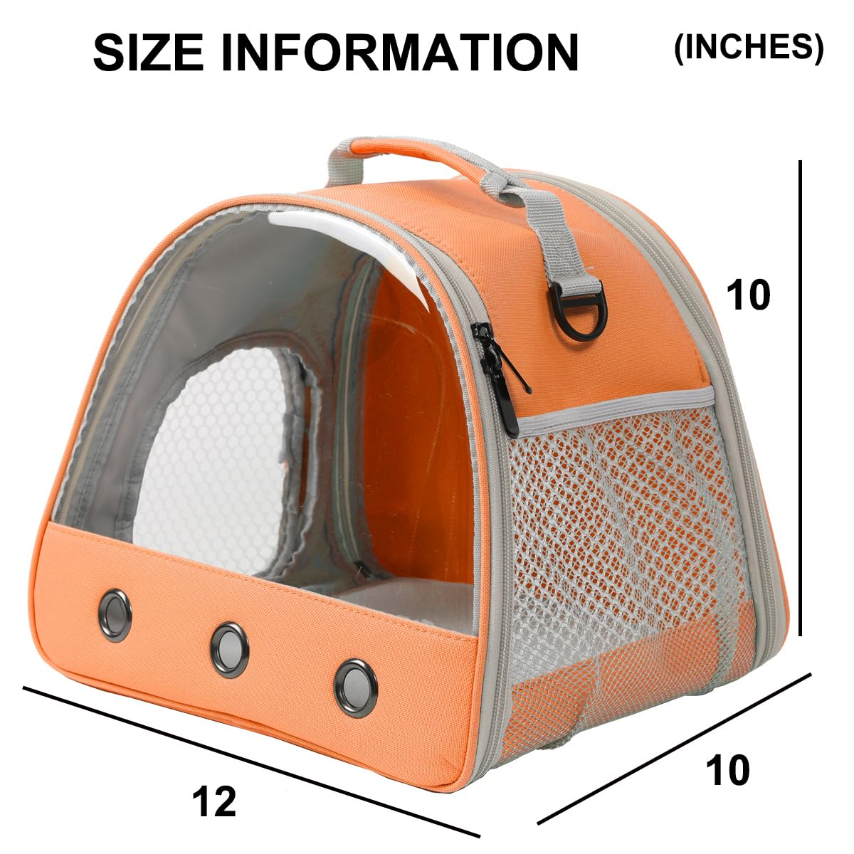 WEVONIGU small animal travel carrier designed for two pets on short trips.