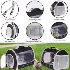 WEVONIGU travel carrier side mesh door for quick ventilation.
