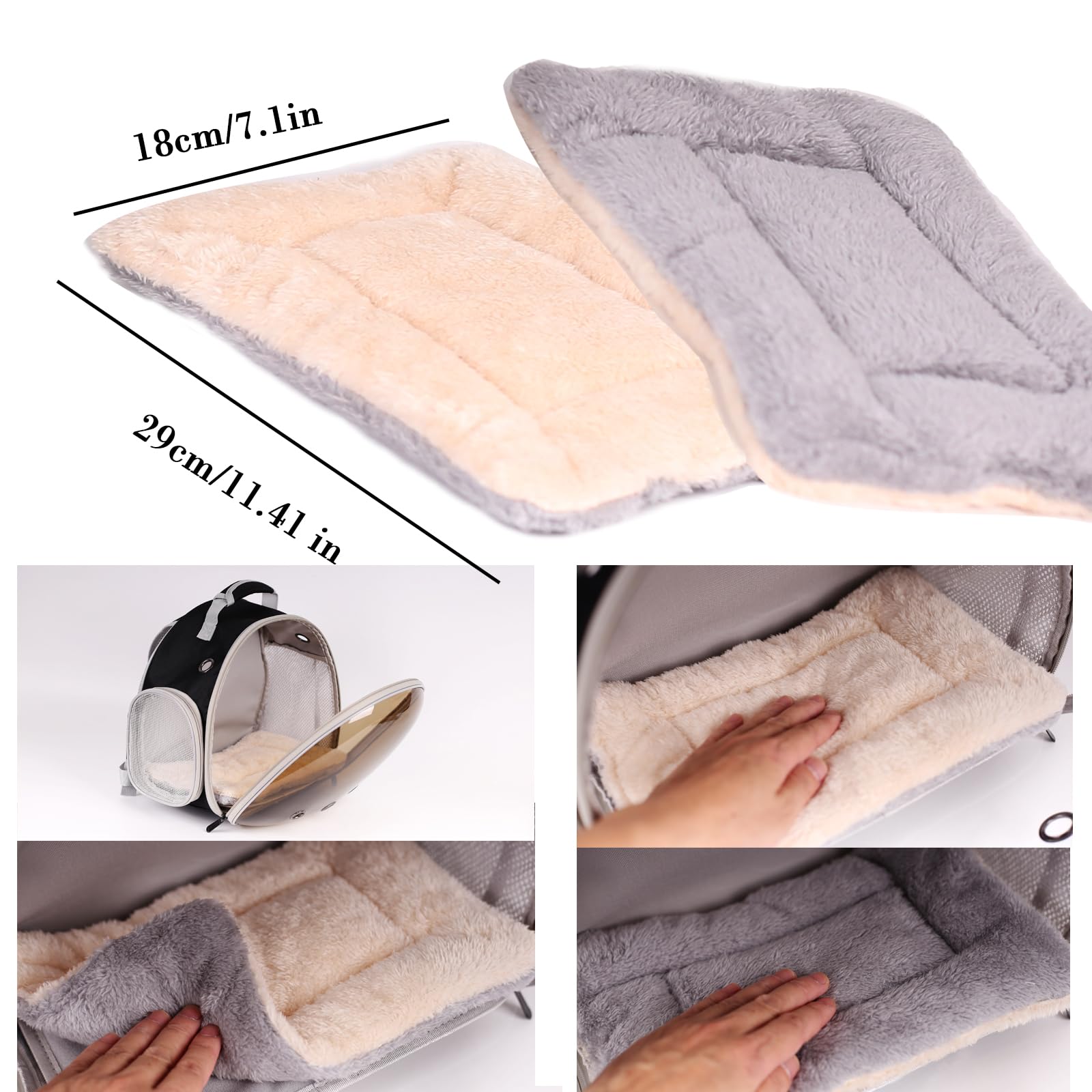 WEVONIGU warm thermal pet pad keeps animals comfortable during travel