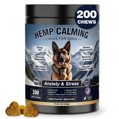 WEYILL 200ct Chicken Hemp Calming Chews pack view for calmer evenings.
