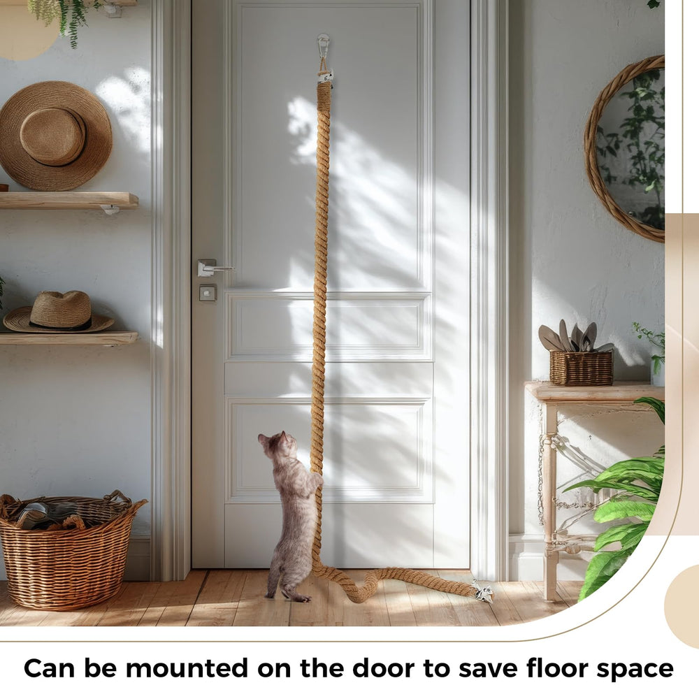 Weysat vertical design highlights compact, space-saving cat playground.