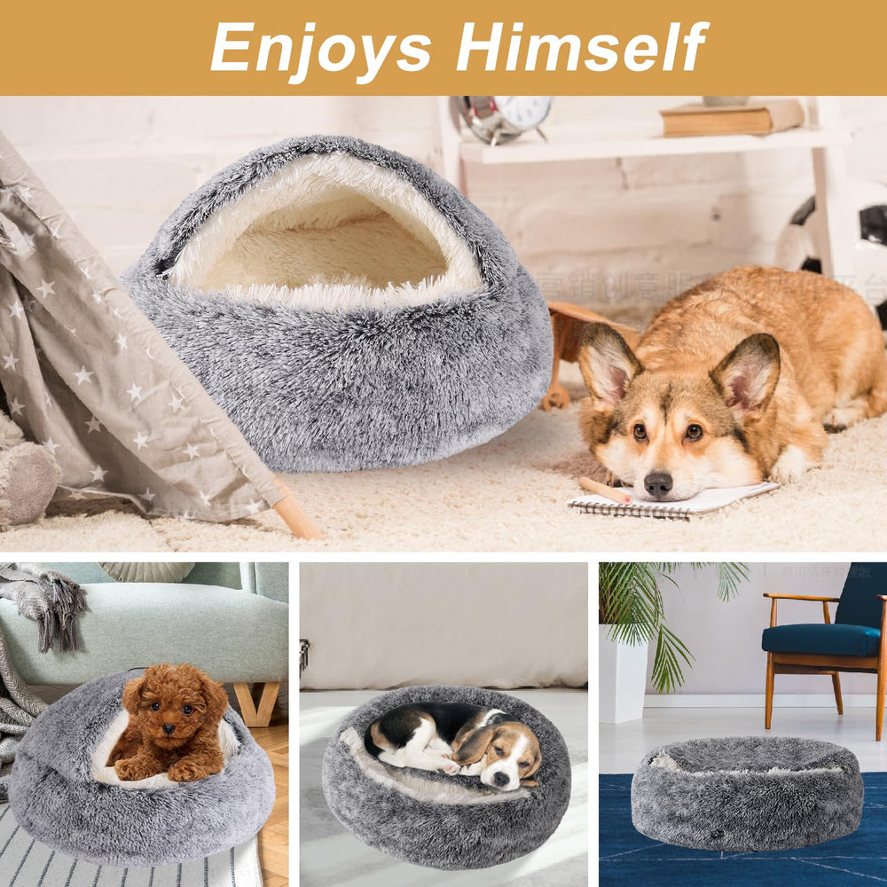 WgoogW hooded cat bed washable, durable materials simplify maintenance.