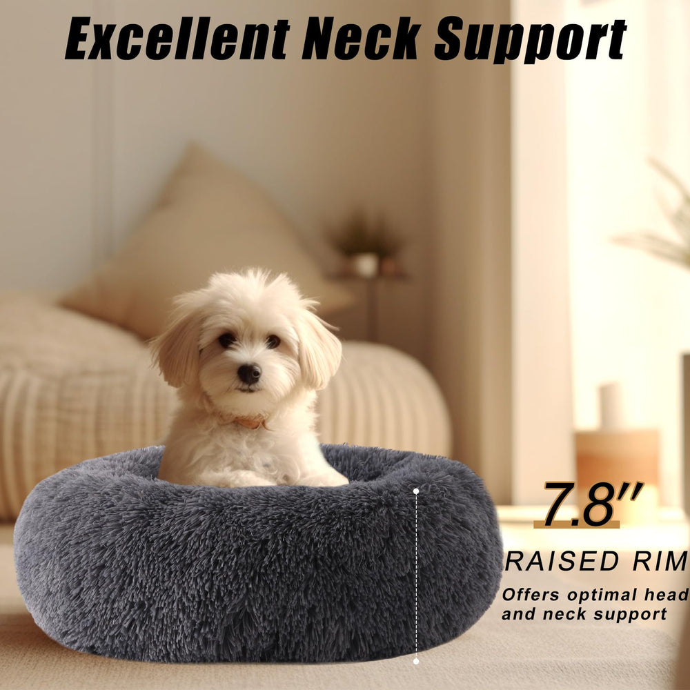 WgoogW pet-bed soft-plush fabric closeup for cozy warmth and touch.