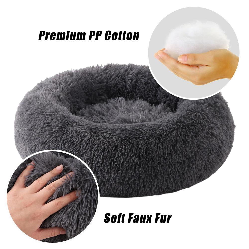 WgoogW round-dog-bed rolled for storage showing portability.