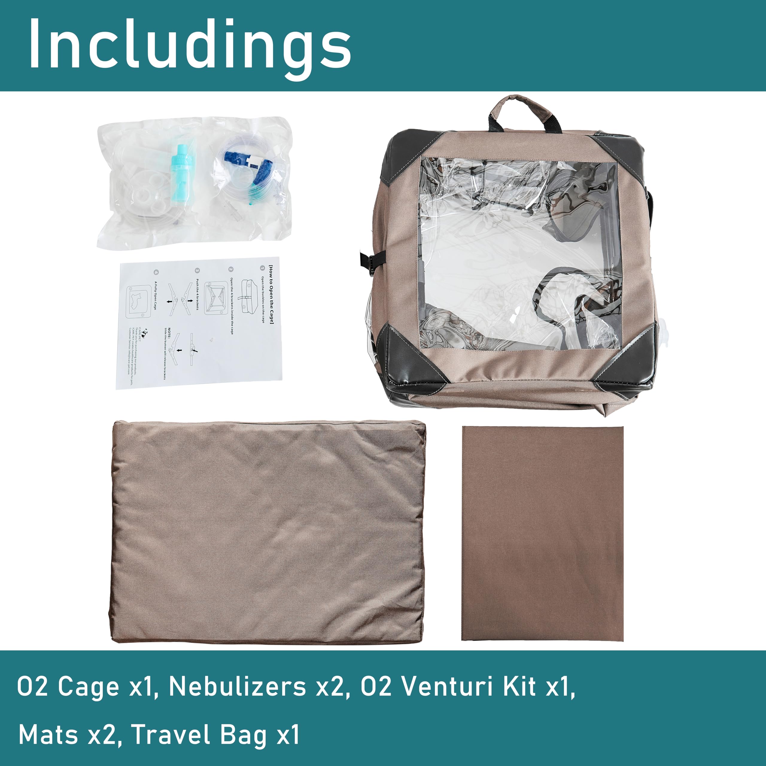 WhaleSing Pet Oxygen Cage comes with a 1 year warranty on cage and accessories.