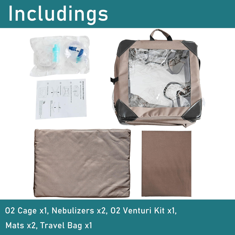 WhaleSing Pet Oxygen Cage comes with a 1 year warranty on cage and accessories.