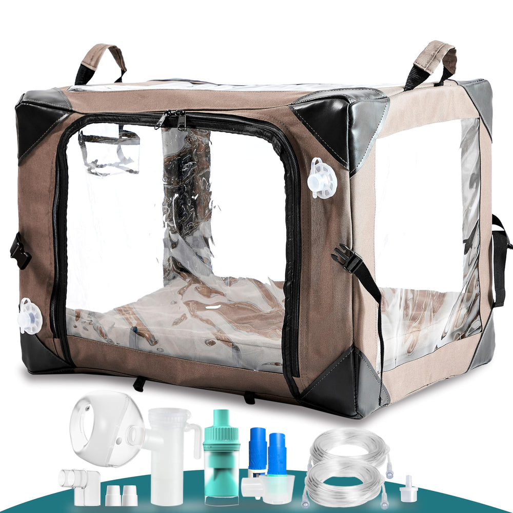 WhaleSing Pet Oxygen Cage small 21x16x16 compact for home use.