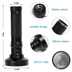 Whaply Black Light Flashlight detects carpet stains for proactive cleaning