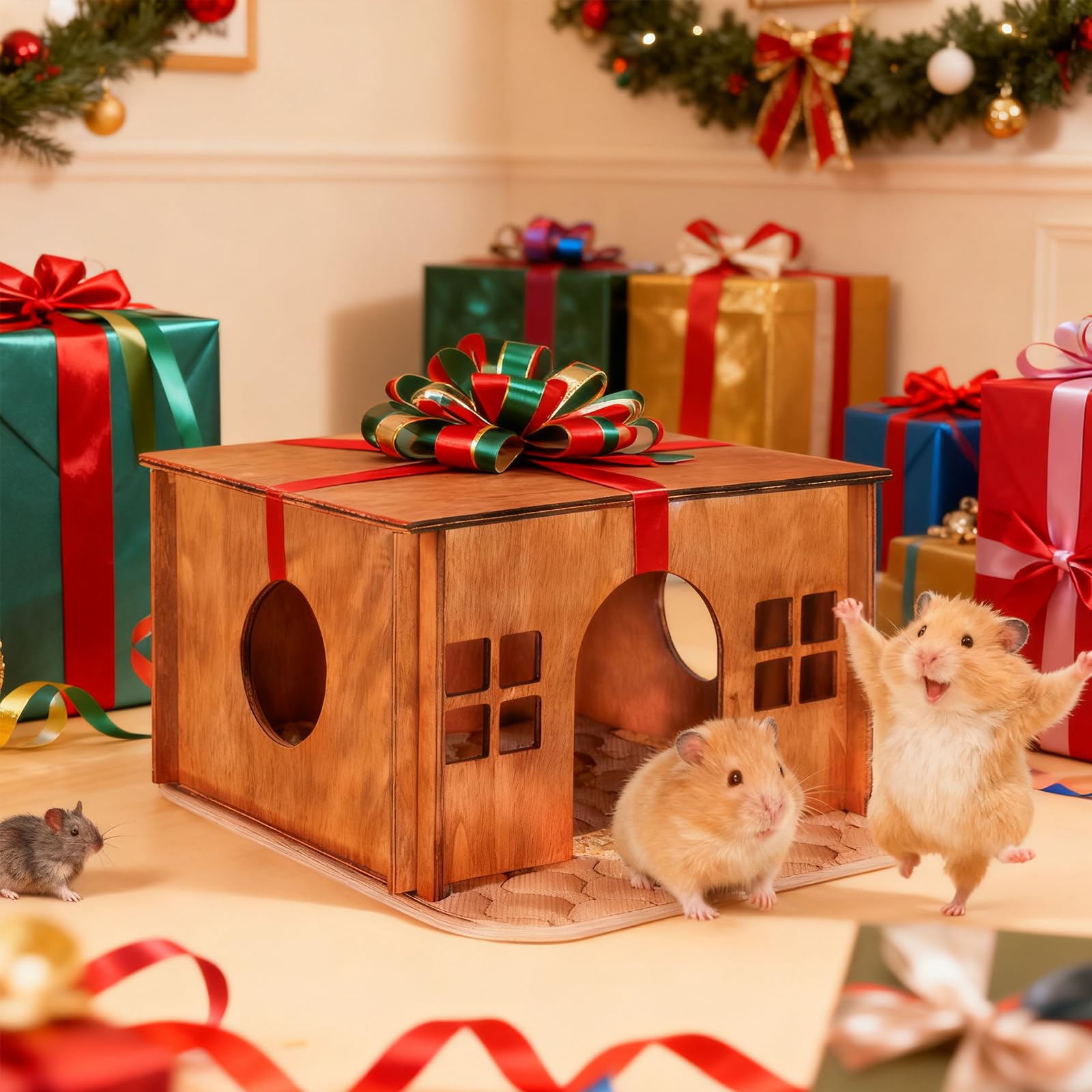 WHEARTED wooden guinea pig hideout adorable design that complements home decor.