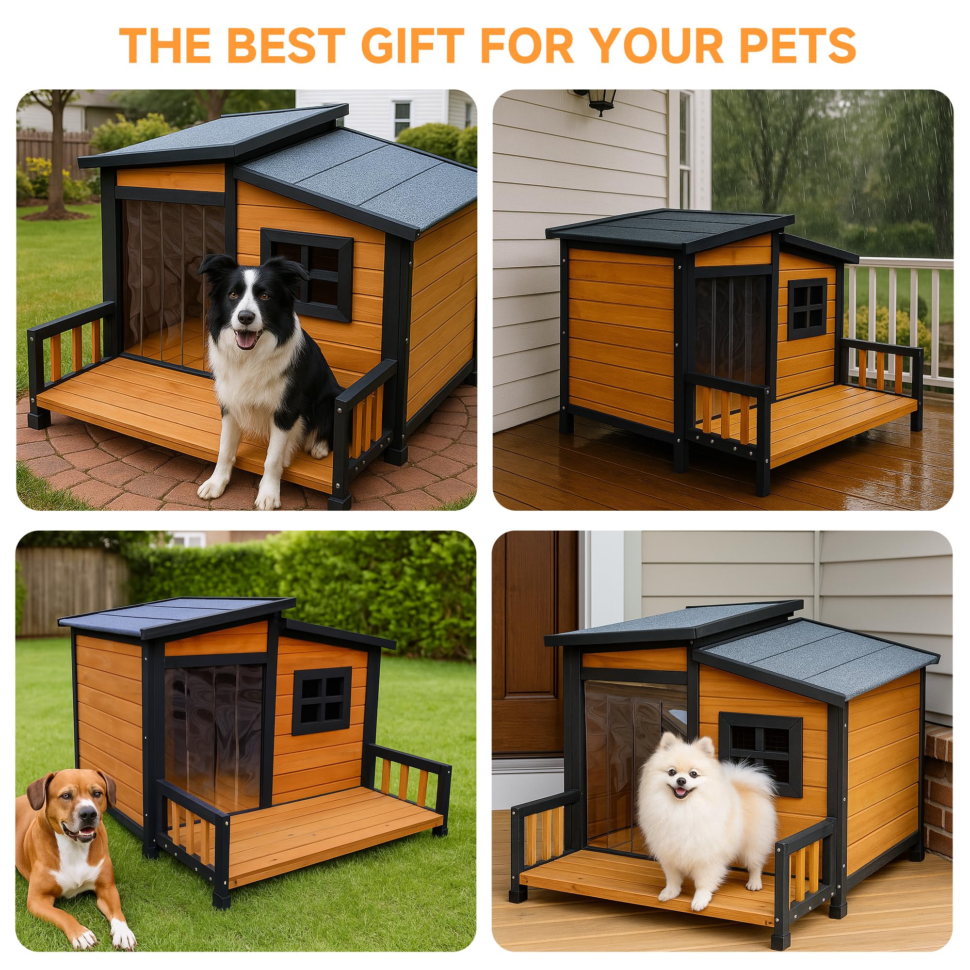 WHEGETED dog house interior showcases roomy cabin ideal for medium dogs