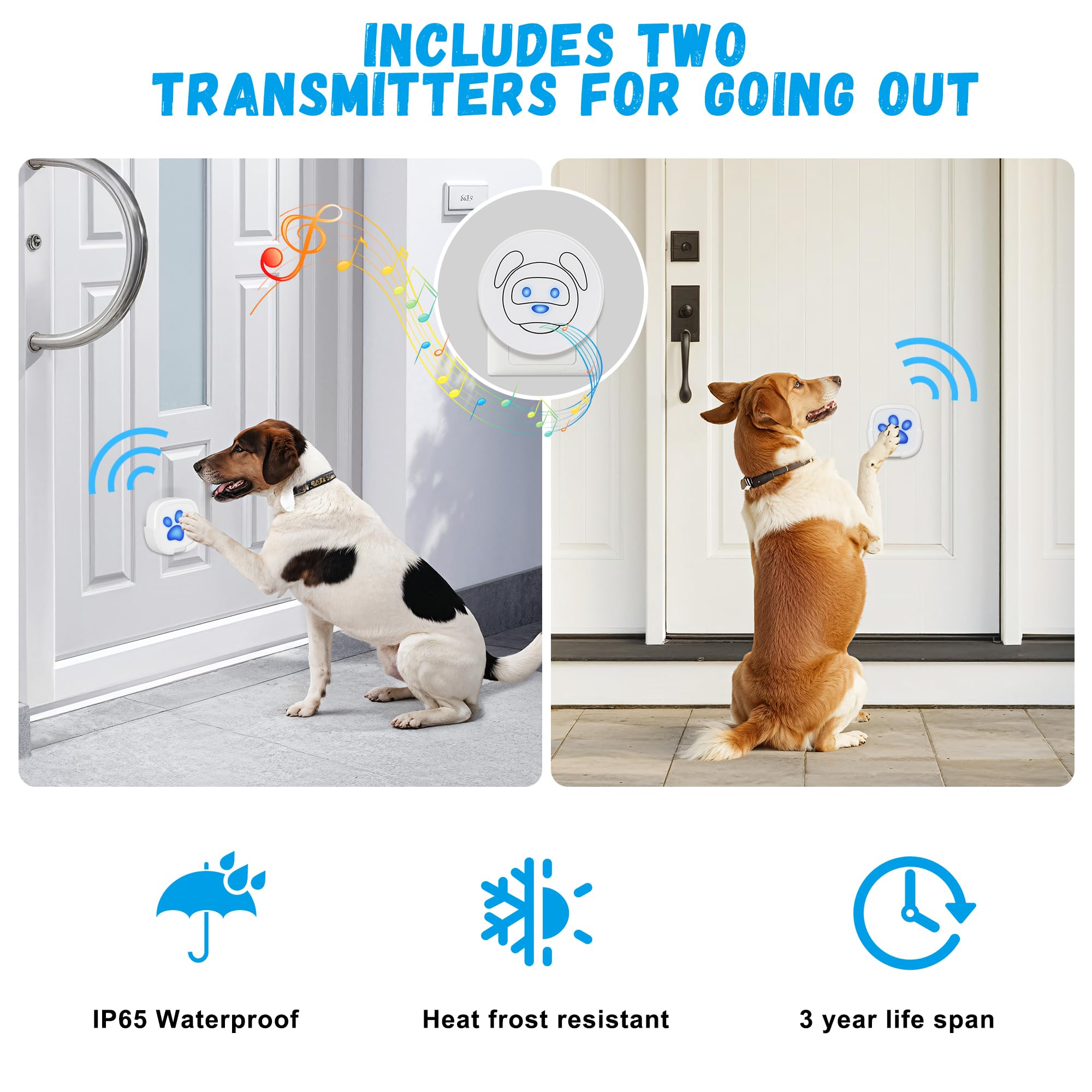 Whimsii doorbell offers 55 melodies for customizable cues.