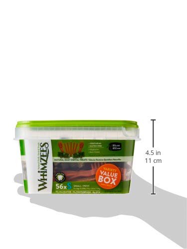 Whimzees 56-piece box open packaging lifestyle shot