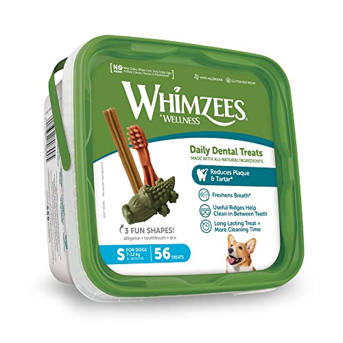 Whimzees small-size chews close-up texture aids plaque reduction
