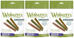 Whimzees Stix three-count bundle for dental care during chew time.