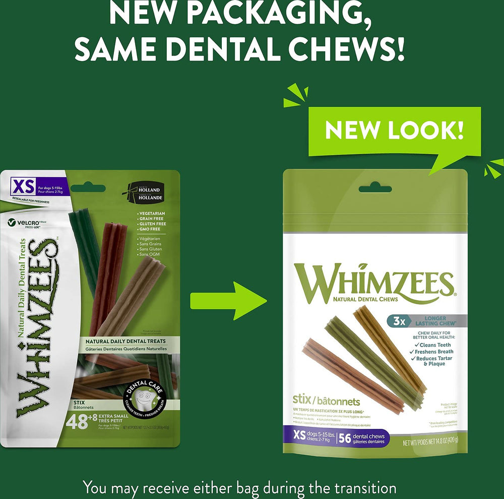 Whimzees Stix easy-grip stick designed for simple handling during chews.