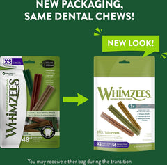 Whimzees Stix easy-grip stick designed for simple handling during chews.