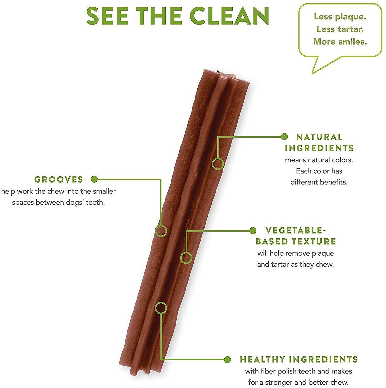 Whimzees Stix vegetarian gluten-free treats suitable for sensitive diets.