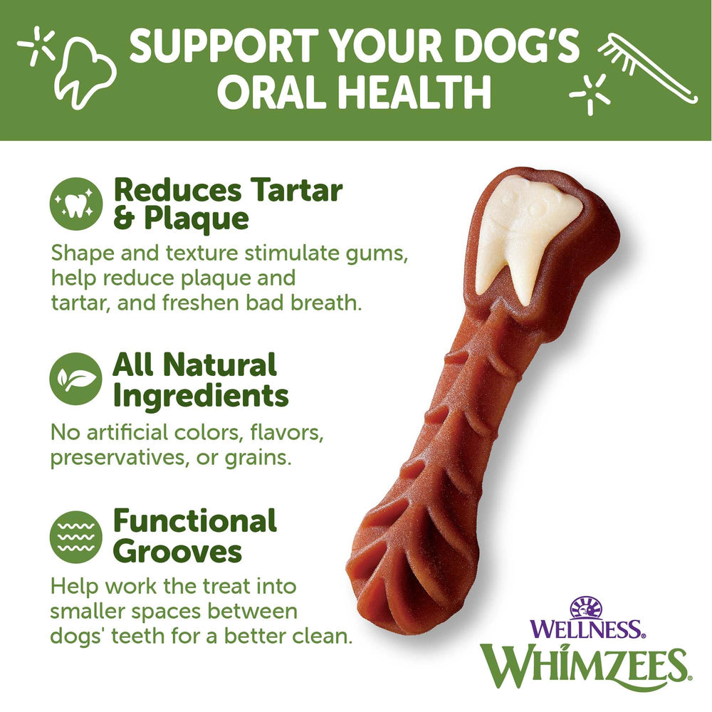 Whimzees Wellness Value Box gluten-free treats on shelf