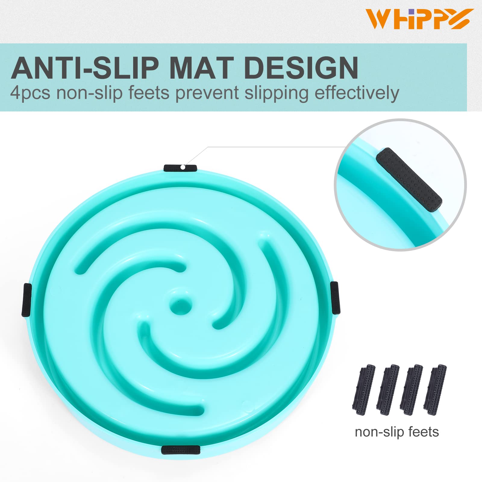 WHIPPY dishwasher-safe bowl cleans easily on top rack
