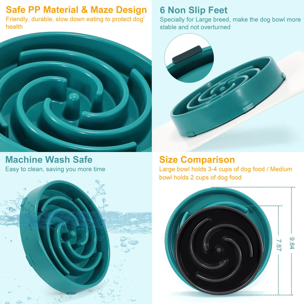 WHIPPY dishwasher-safe puzzle bowl makes cleanup quick between meals.