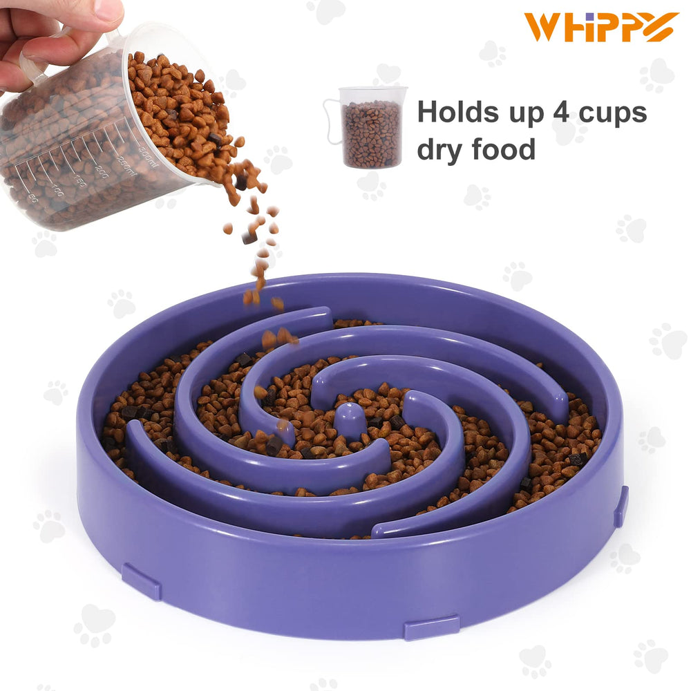 WHIPPY maze pattern closeup enhances interactive dining for dogs