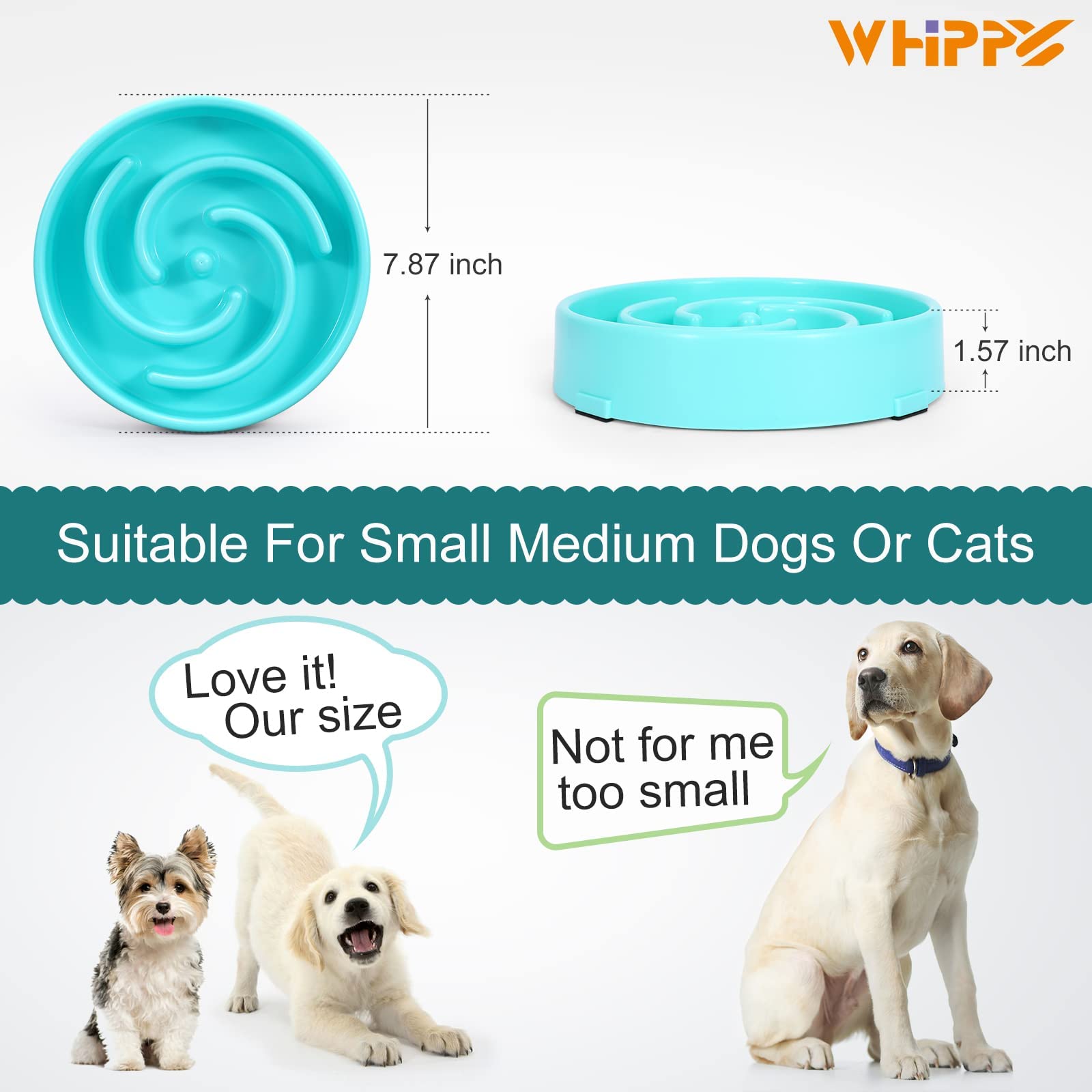 WHIPPY puzzle bowl reduces spills with a stable non-slip design