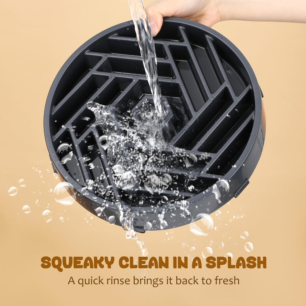 WHIPPY slow feeder gray for medium and large dogs during busy mealtimes