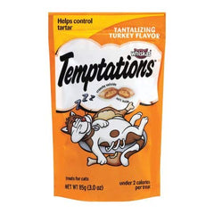 Whiskas Temptations Turkey Flavor pocket treat for cats during playtime or snack time