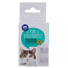 Whisker City water fountain filter cartridges 4-pack (small) deliver cleaner-tasting water and debris reduction.