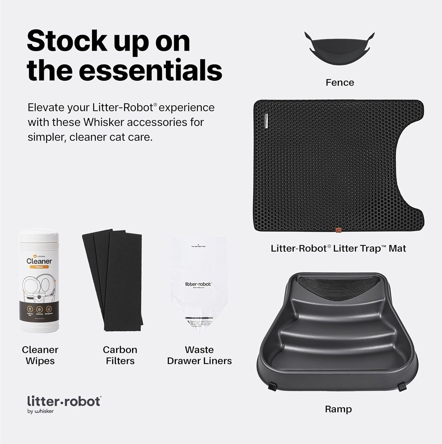 Whisker Litter-Robot 3 odor absorption example highlights cleaner-smelling home.