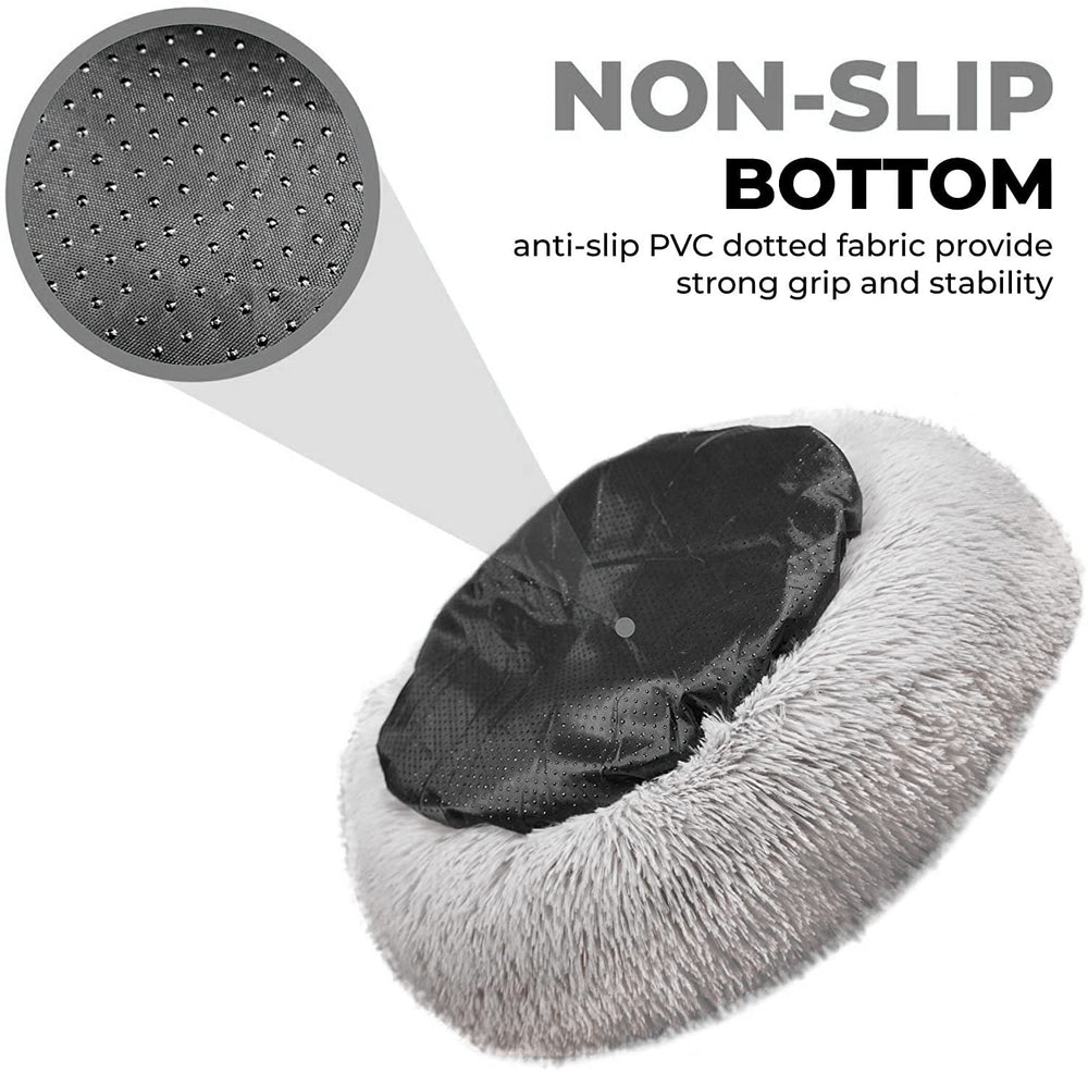 Whiskers & Friends elevated outer rim close-up shows orthopedic-style head and neck support.