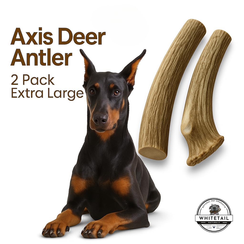 WhiteTail Naturals American-made label reflects ethically sourced, domestically crafted deer antler chews.