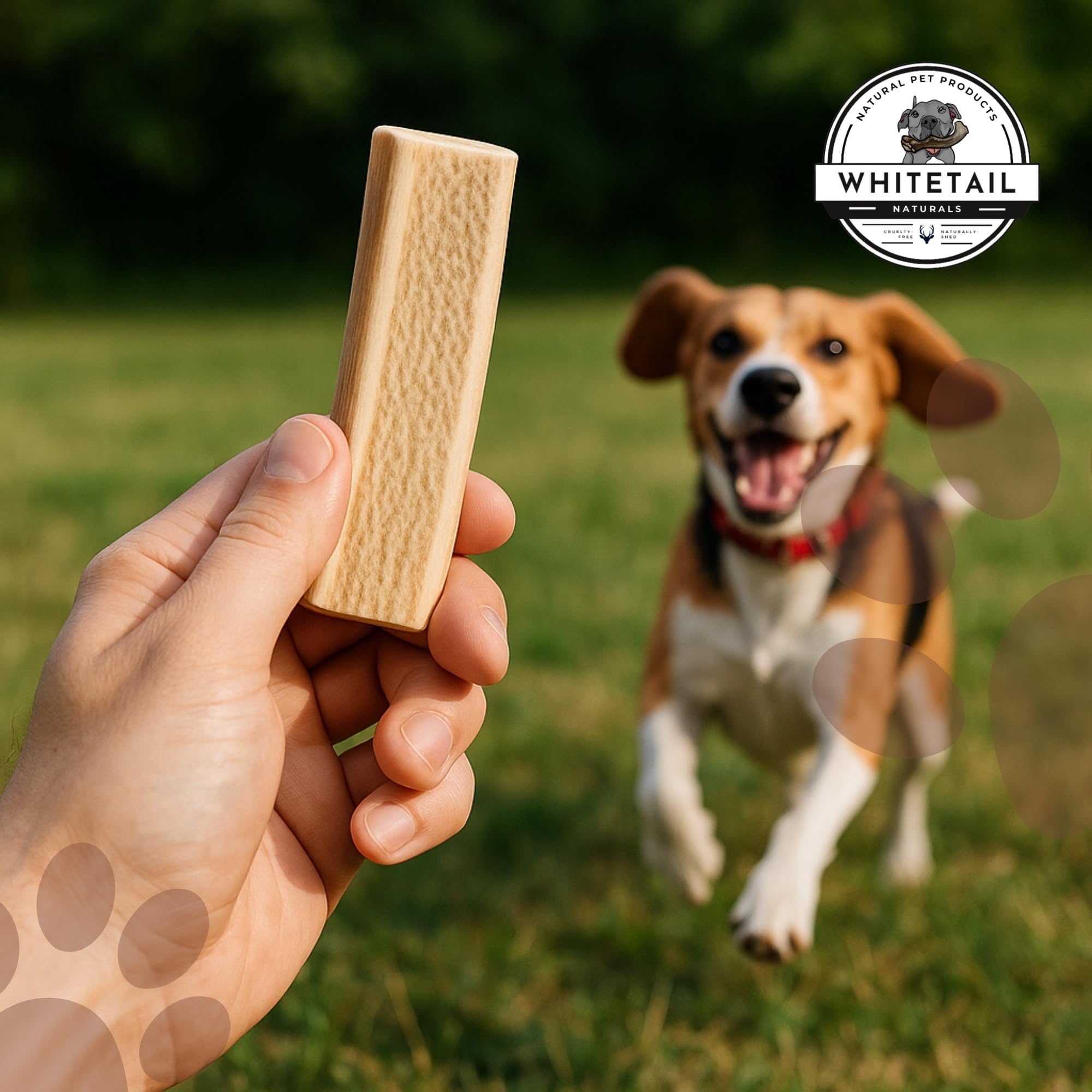 WhiteTail Naturals durable dog chews stand up to enthusiastic chewers