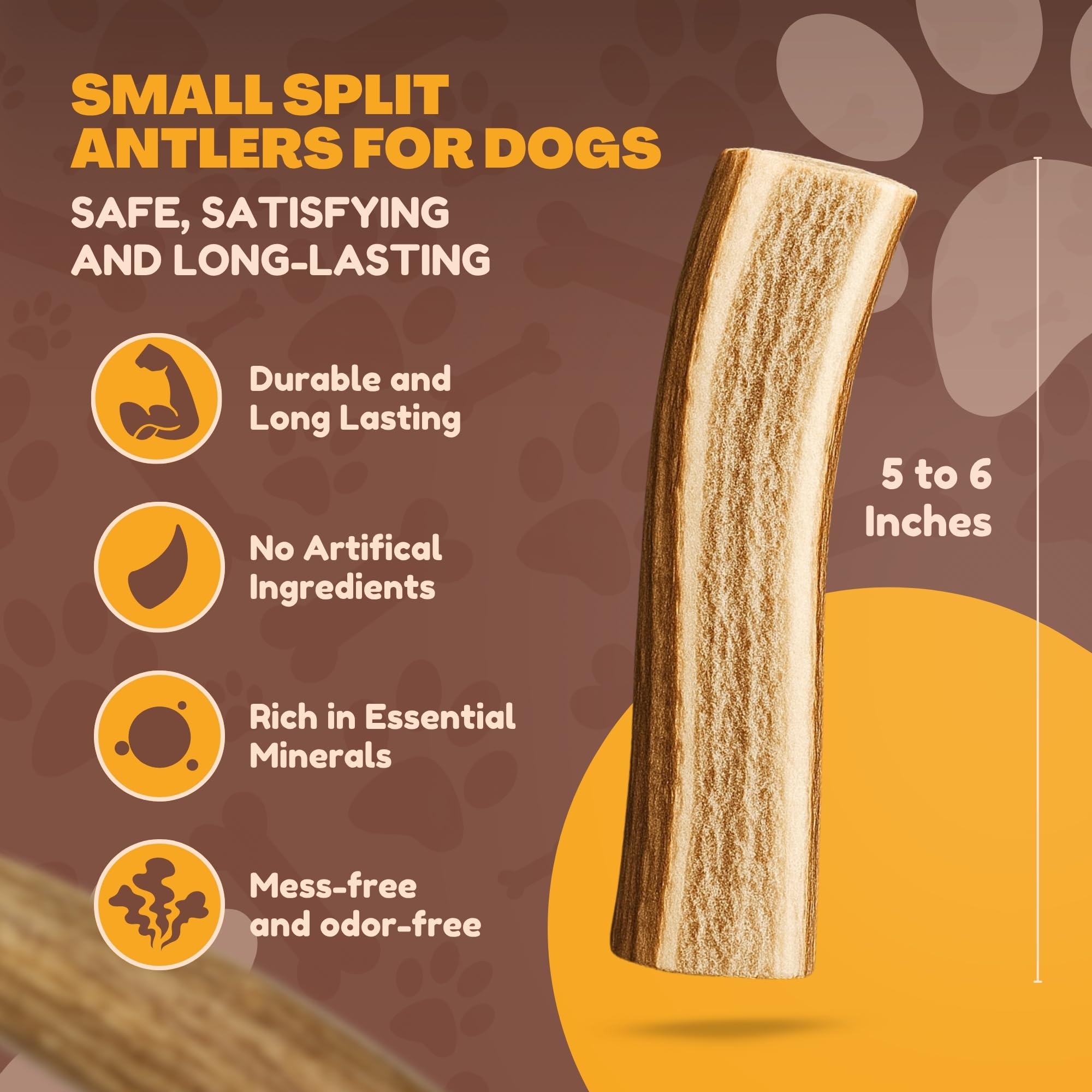 WhiteTail Naturals ethically sourced elk antlers provide a natural, cruelty-free chew option