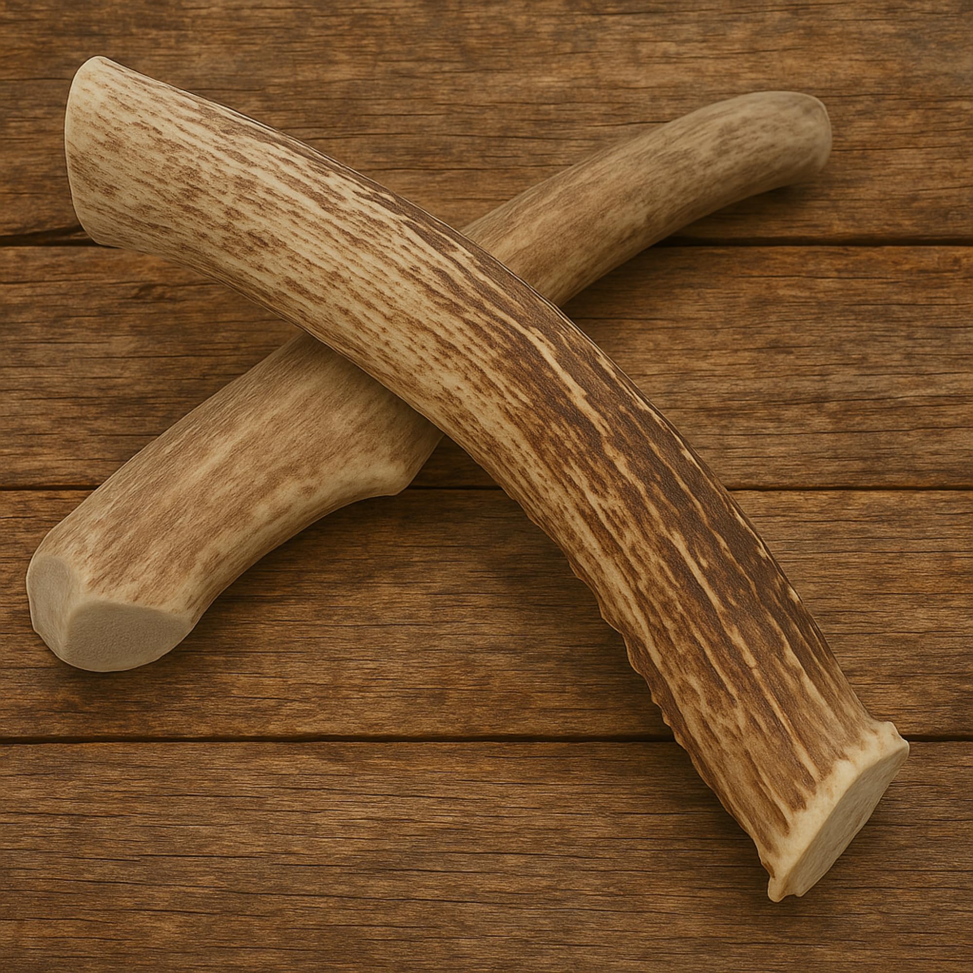 WhiteTail Naturals deer antler chew closeup texture for a durable chew