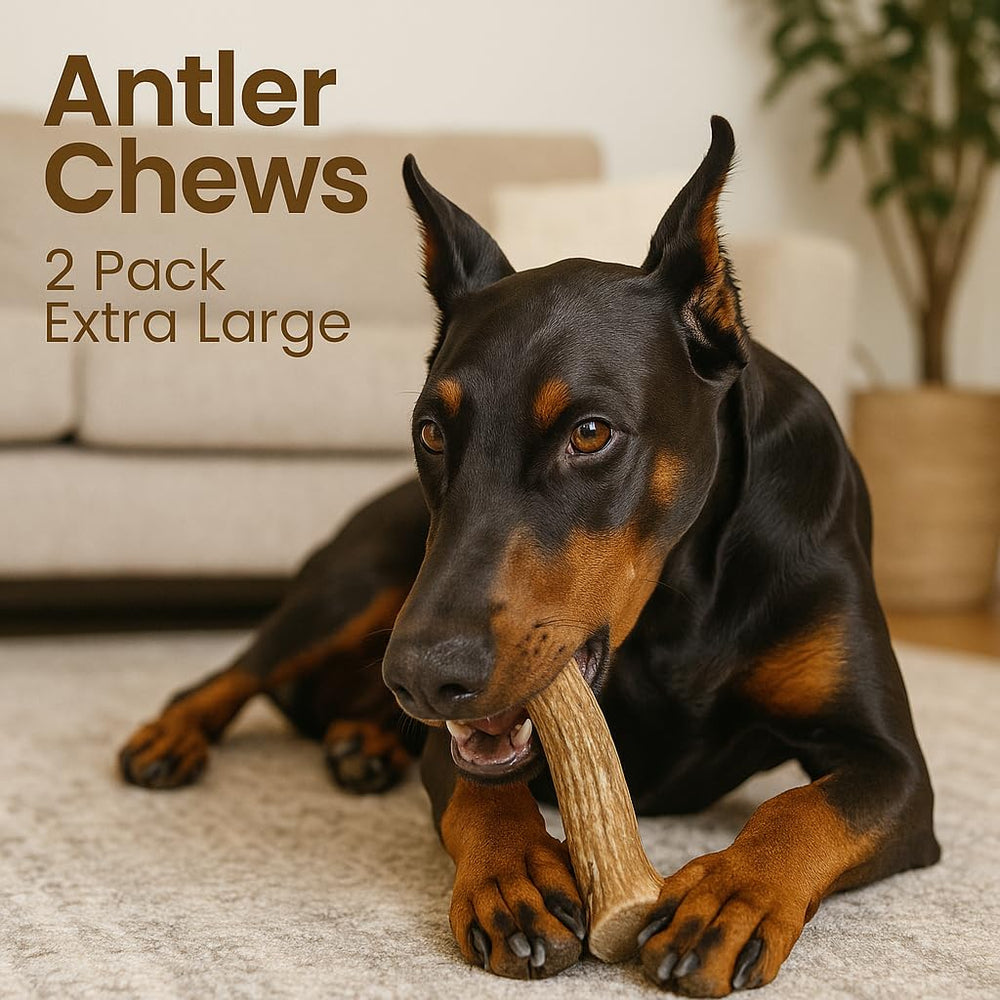 WhiteTail Naturals large-dog chew supports long-lasting chewing sessions and mental stimulation.
