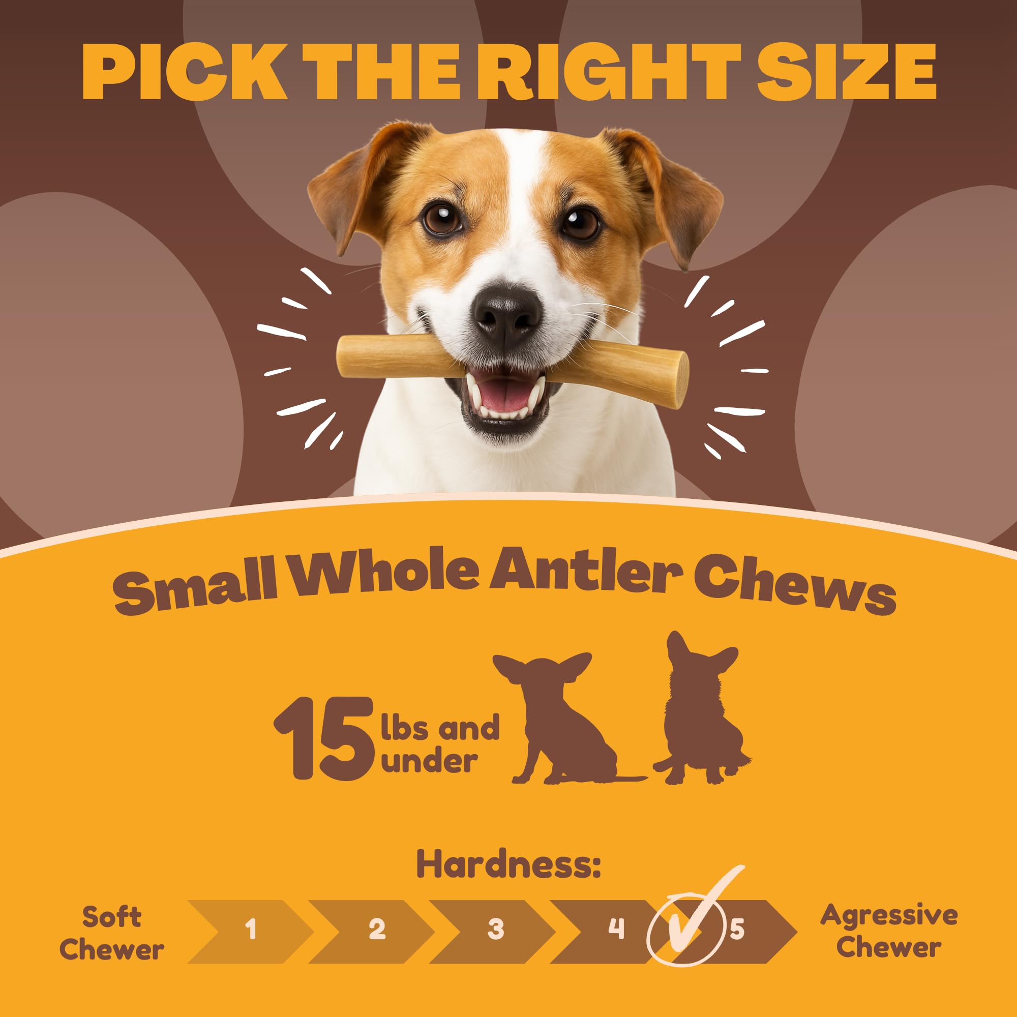 WhiteTail Naturals puppy chew bulk pack for indoor play and boredom relief