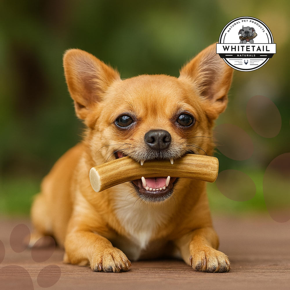 WhiteTail Naturals sanded edges emphasize safety during chewing sessions