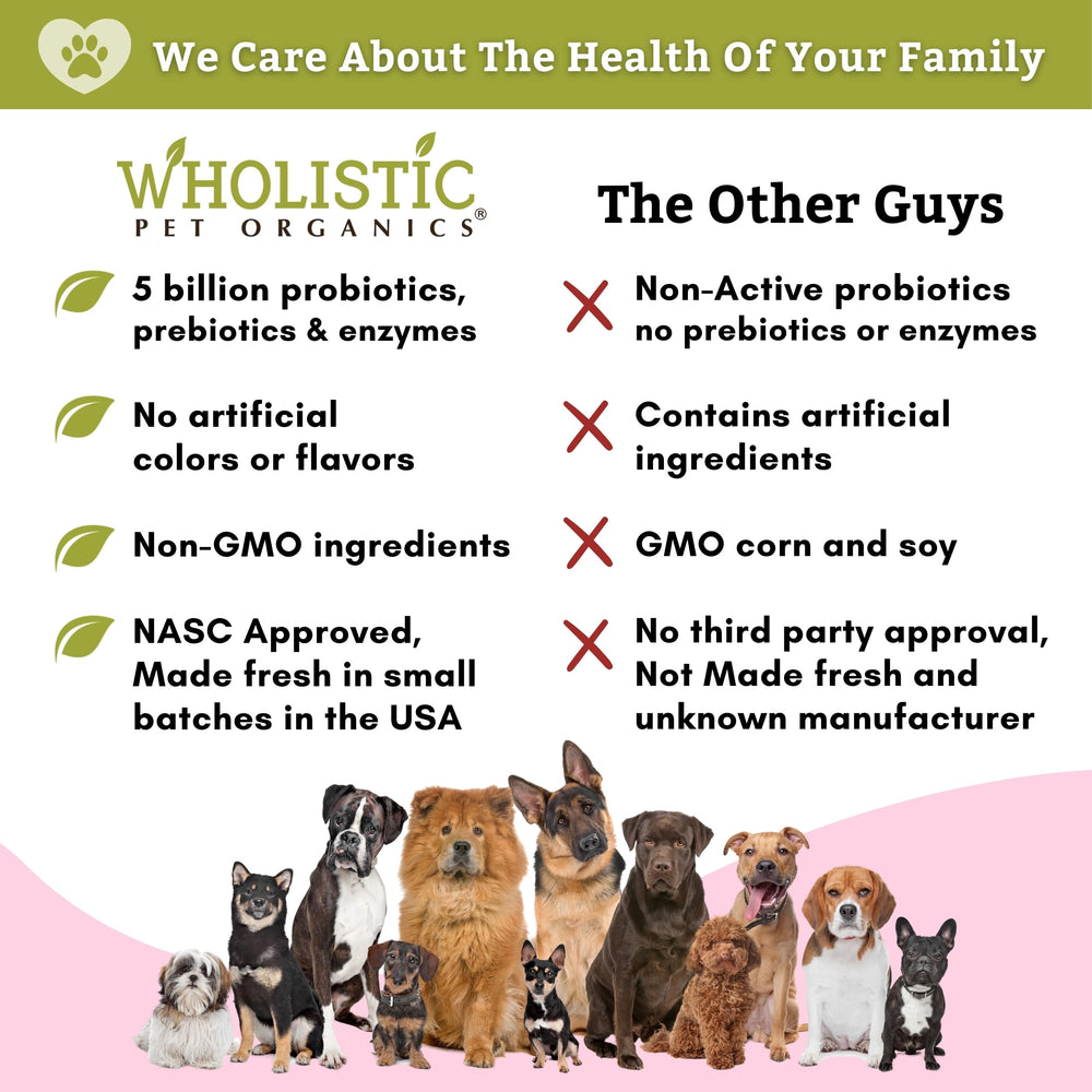 Wholistic Digest-All Plus no-fillers packaging highlights safe ingredients